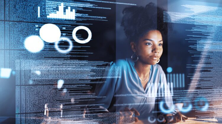 Woman computer programmer