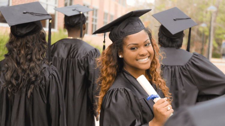 Black Students at Graduation